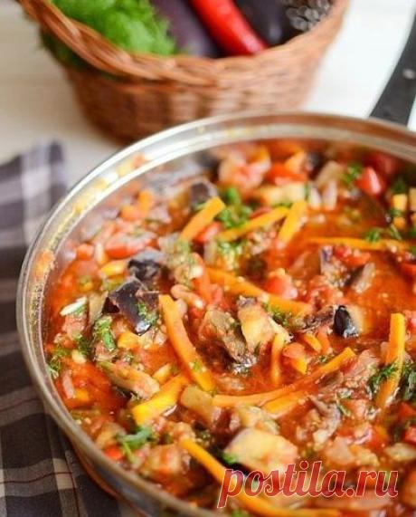 Соте из баклажанов.