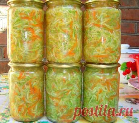 Салат из кабачков по-корейски на зиму.