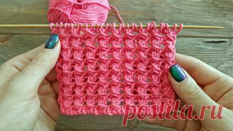 Простой и Красивый узор спицами ПАУЧКИ | Enjoy Knitting/Вяжем узоры | Яндекс Дзен