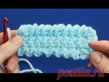 Как связать крючком рачий шаг Урок 13     How to crochet crayfish step Lesson 13