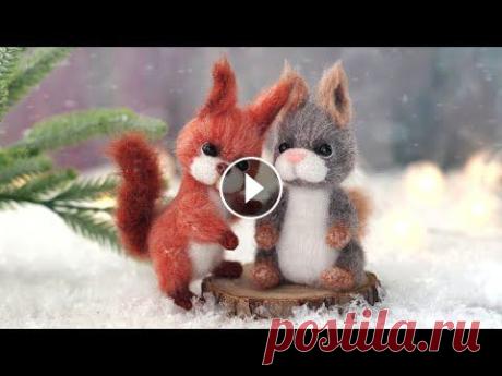 Обзор мастер-класса "Белочка" по вязанию крючком маленькой игрушки из мохера. Обзор мастер-класса "Белочка" по вязанию крючком маленькой игрушки из мохера....
