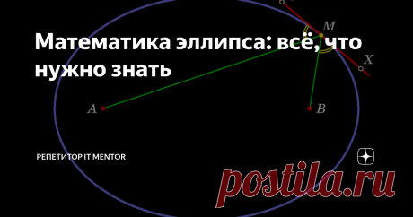 Математика эллипса: всё, что нужно знать Что мы знаем со школы про эллипс? К сожалению, многие не знают самых интересных свойств этой кривой второго порядка, которая помогла физикам, математикам и инженерам... В статье разберем самое интересное.