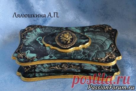 Шкатулка "Роза"и другие работы с имитацией малахита - запись пользователя any (Аннушка Петровна) в сообществе Декупаж в категории Декупаж. Работы пользователей