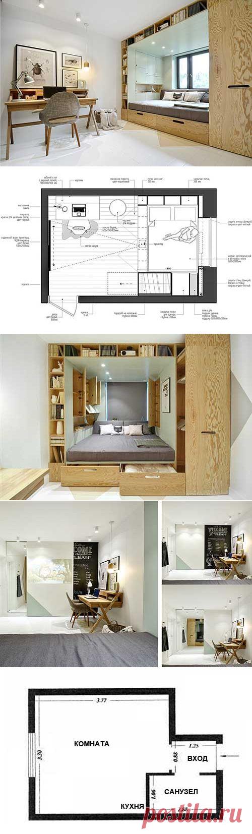2 взгляда на интерьер маленькой комнаты: хватит ли 15 кв.м? -