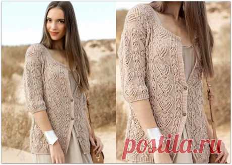 Встречаем осень красиво: 7 ажурных моделей спицами | Paradosik_Handmade | Яндекс Дзен