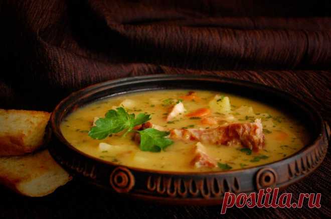ДОМАШНЯЯ КУХНЯ КАРПАТ - ГАЛИЦЬКА ГОРОХIВКА З ВУДЖЕНИНОЮ (СУП ГОРОХОВЫЙ С КОПЧЕНОСТЯМИ)
