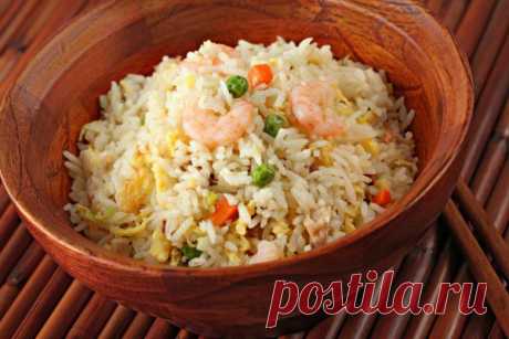 Жаренный рис с криветками