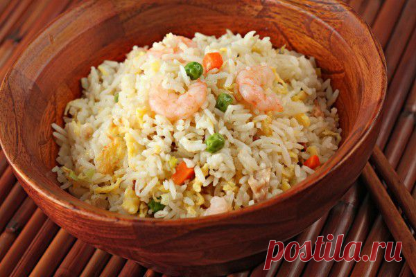 Жаренный рис с криветками