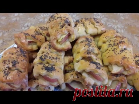 Конвертики с яблоками из ТВОРОЖНОГО теста Простой и вкусный рецепт ВЫПЕЧКИ