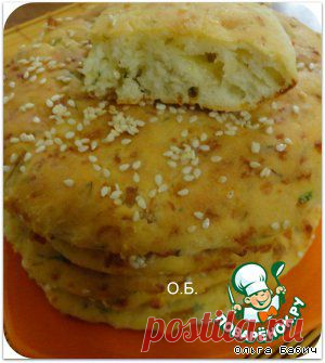 Сырные лепешки с курочкой - кулинарный рецепт