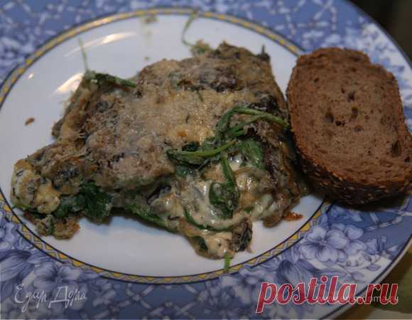 Омлет с грибами, руколой и голубым сыром | Официальный сайт кулинарных рецептов Юлии Высоцкой