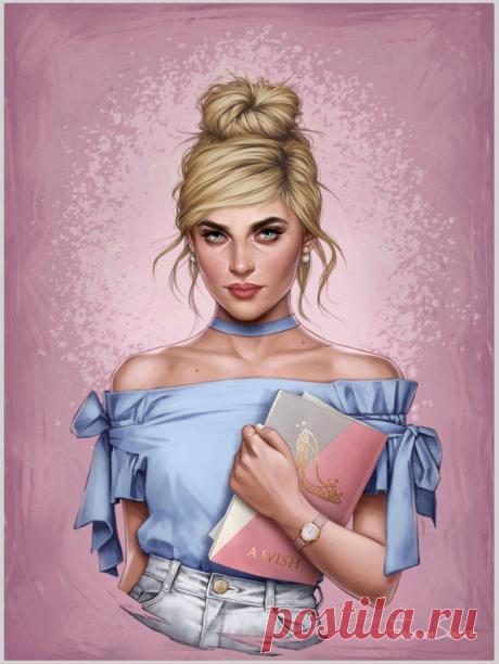 Чилийская художница представила, как выглядели бы принцессы Disney в наши дни