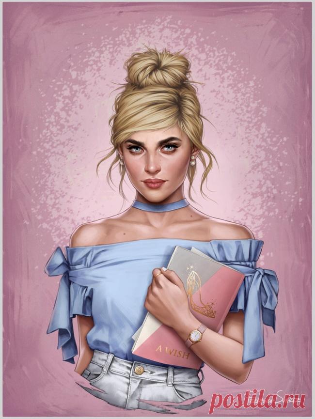 Чилийская художница представила, как выглядели бы принцессы Disney в наши дни