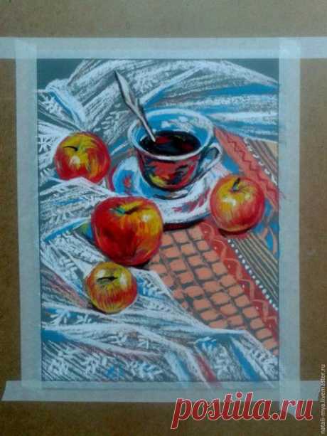 Рисуем натюрморт с яблоками