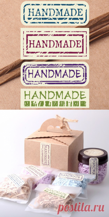 Fkt009 красивая zakka &quot; ручной работы &quot; уплотнения наклейка выпечка пакет торт коробка украшение 5 x 1,8 см 80 pcs/lot купить в магазине Sarh Home DIY на AliExpress