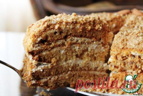 Медово-ореховый безумец - торт с медовой ноткой и ореховым послевкусием…