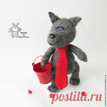 Мастер-класс "Волк аристократ" - милый подарок,игрушка ручной работы,авторская игрушка