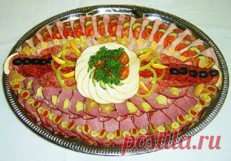 Красивое оформление мясных нарезок: идеи и примеры / Простые рецепты