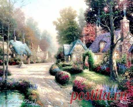 живопись Thomas Kinkade - 69 фото. Фотографии Валентин Иванов.