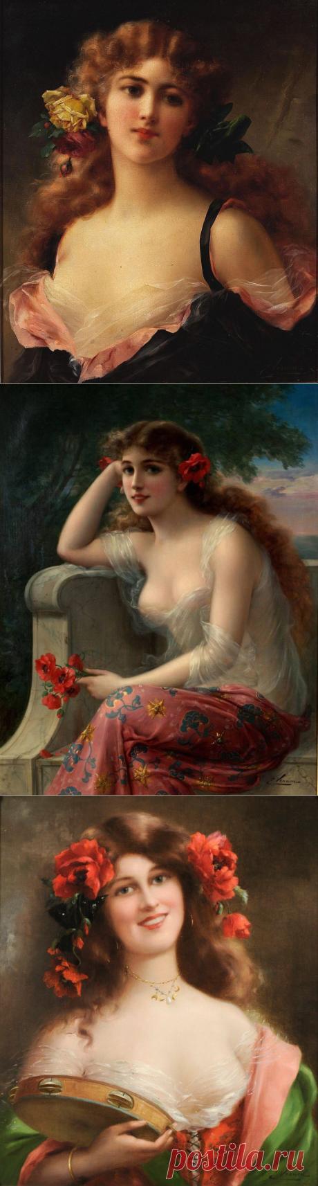 Emile Vernon | Нежная, славная, милая Женщина... С тонкой, ранимой Душой... Ты, на Судьбе моей, кем-то отмечена... Ангел ты мой...неземной....