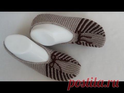 Çok Şık Çeyizlik Patik Yapımı / En Kolay Babet Yapımı / Sesli Anlatım / Çizgili Haraşo Patik Yapımı