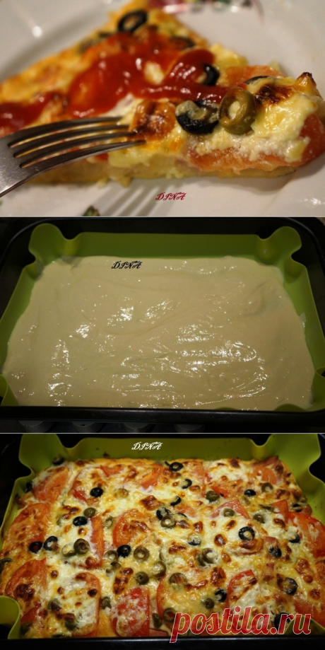 Пицца на кефирном тесте - Простые рецепты Овкусе.ру