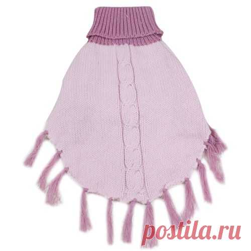 Купить кофта пончо для собак и кошек розовая по низкой цене