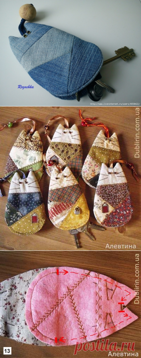 Киса-ключница. Мастер-класс.