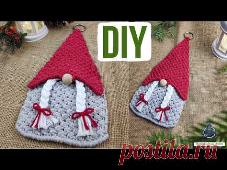 DIY Macrame Gnome | HANDMADE Christmas Decoration - YouTube