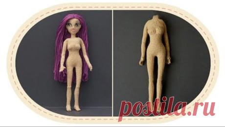 Кукла крючком Виолетта , часть 4 (Тело, часть 2). Crochet doll Violetta, part 4 (Body, part 2)