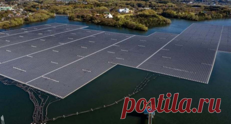 Крупнейшая плавающая электростанция, которая обеспечивает энергией пять тысяч домов. Итихара, Япония.