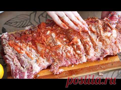 БОМБА РЕЦЕПТ! СОЧНОЕ и НЕРЕАЛЬНО ВКУСНОЕ МЯСО на углях! Готовим ребра на гриле!