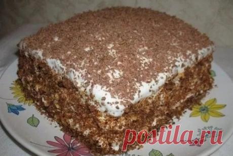 Торт «Мечта Жизни». Готовится 10 минут + время на выпечку + 5 минут на поедание!