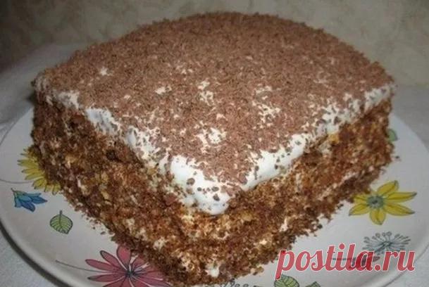 Торт «Мечта Жизни». Готовится 10 минут + время на выпечку + 5 минут на поедание!