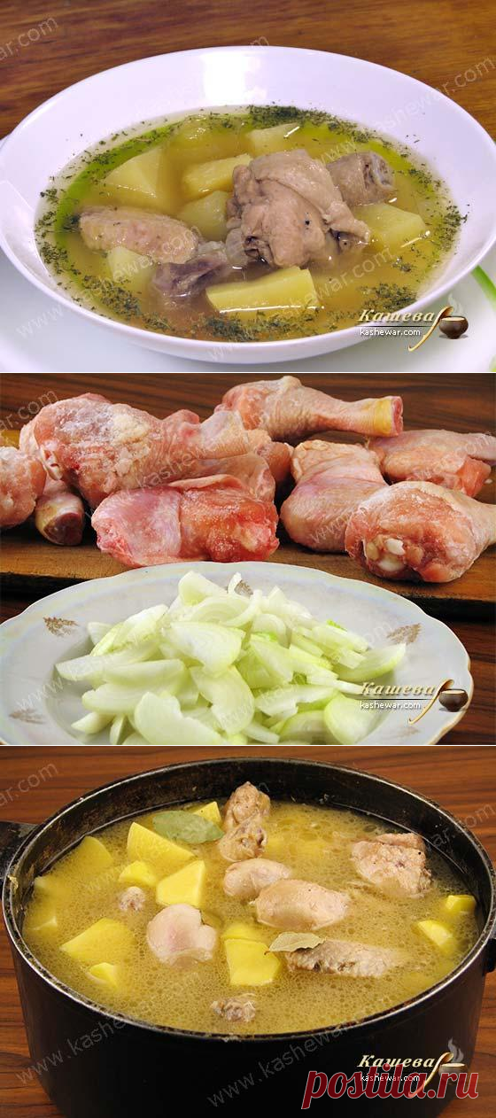 Картофель тушеный с курицей (бозартма из курицы)
