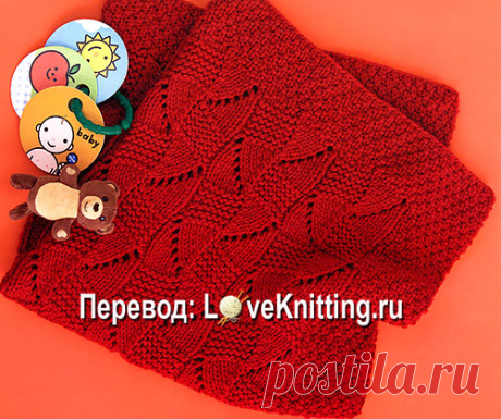 Нежное одеяльце | Loveknitting.ru