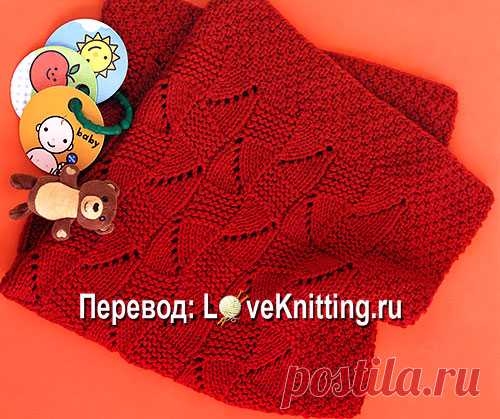 Нежное одеяльце | Loveknitting.ru