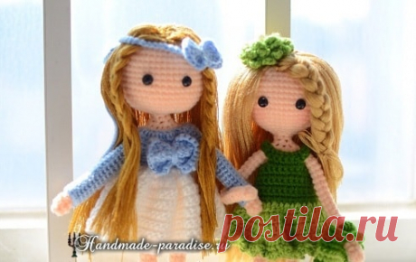 Бантики крючком для куколок амигуруми - Handmade-Paradise