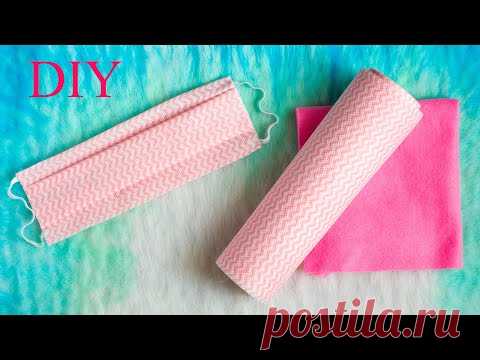 МЕДИЦИНСКАЯ МАСКА своими руками БЕЗ ШИТЬЯ