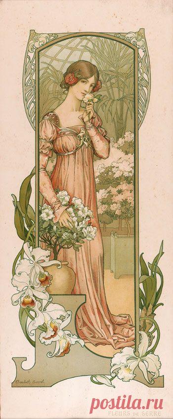 (723) Elisabeth Sonrel: Fleurs de Serre (Flowers from the Greenhouse) | poster art