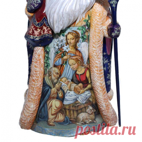 Russian Santa with Nativity
