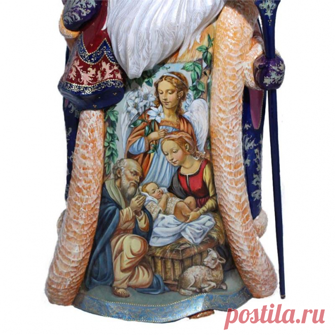 Russian Santa with Nativity