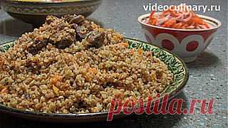 Гречневая каша с мясом по-узбекски или плов из гречки - Видеокулинария.рф - видео-рецепты Бабушки Эммы | Видеокулинария.рф - видео-рецепты Бабушки Эммы