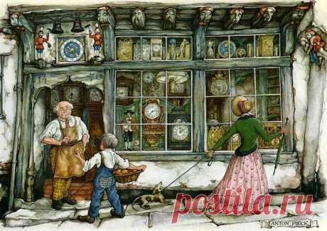 Антон Пик (Anton Pieck) иллюстрации