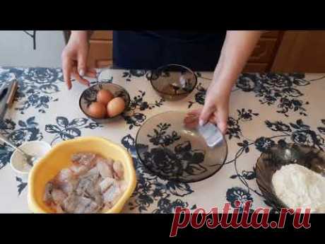 Рыба  "Лемонема" жареная в яйце.