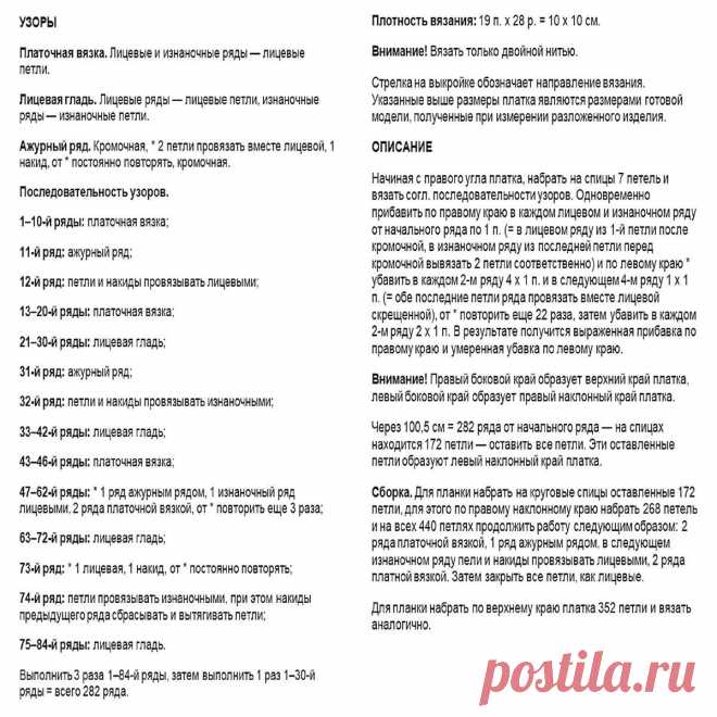 Красивые осенние аксессуары: 5 шалей спицами | Paradosik_Handmade | Пульс Mail.ru