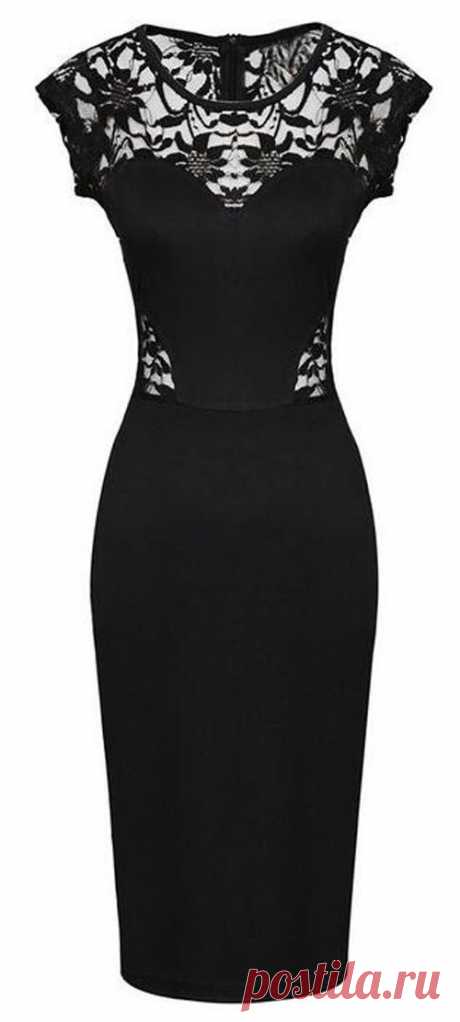 All That Sparkles Sheath Lace Dress