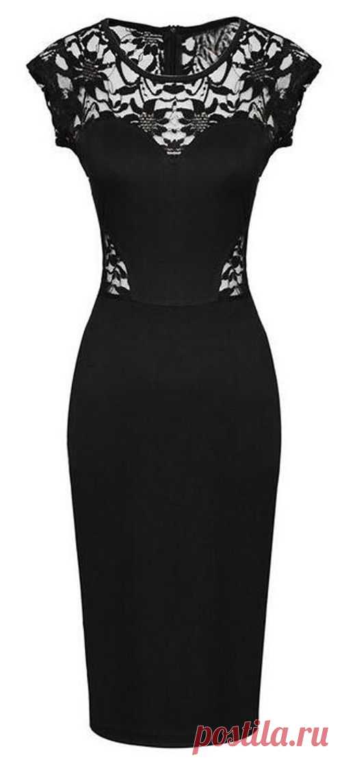 All That Sparkles Sheath Lace Dress