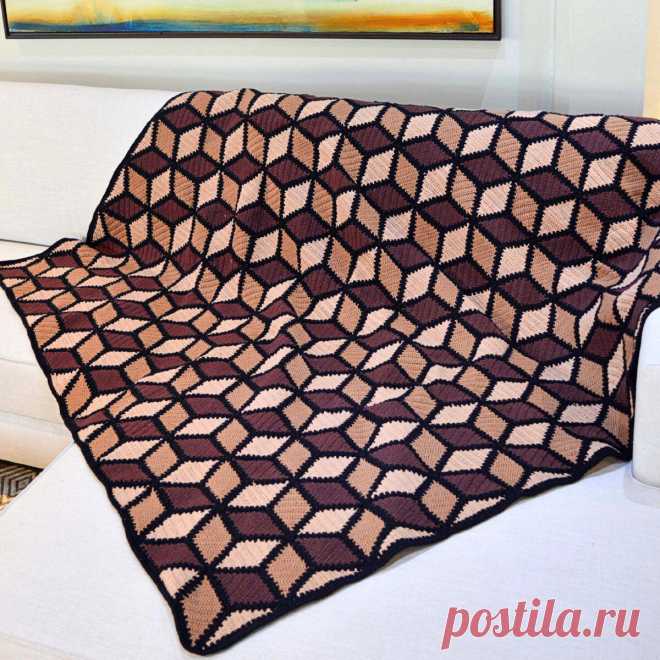 5 уютных и оригинальных пледов крючком. Схемы прилагаются | Paradosik_Handmade | Яндекс Дзен