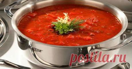 Вкусный борщ без мяса